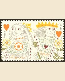#4404S- 44¢ Love - King & Queen of Hearts