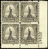 #696 - 15¢ Statue of Liberty: Plate Block