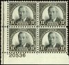 #697 - 17¢ Wilson: Plate Block