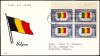 #914 - 5¢ Belgium FDC