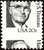 US #1862 20c Truman misperf