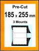 Pre-cut Mounts 185 x 255 mm  (stamp w x h)
