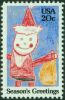 #2108 - 20¢ Santa Claus - child's drawing