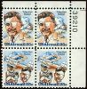 #C95S- 25¢ Wiley Post: Plate Block