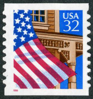 1995-1997 32¢ Flag Over Porch Identifier